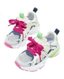 Disney Girls' Summer Mesh Shoes, Dad Shoes, Casual Sneakers, Breathable DST1211, Peach Pink, Size 30