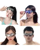 ANTA Large Frame Swimming Goggles for Men And Women, Professional High-Definition Anti-Fog Waterproof Swimming Glasses with Stylish Clear White Frame