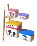 Disney Storage Box, Dorm Desk Phone Holder Organizer, Cosmetics Bedside Wardrobe Drawer, Mickey Mouse 5-Piece Set