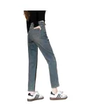 TonLion 2025 Mujeres Vintage Slim Fit Jeans de Cigarrillo