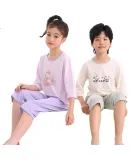 YUZHAOLIN Children's Pajamas, Boys And Girls Home Wear Set, Baby Air Conditioning Clothes, Kids' Clothing, Mengka Panda, Size 110