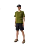 The North Face Men's Outdoor Moisture-Wicking Quick-Dry Summer Short Sleeve T-Shirt 87W7 Olive Green/PIB M