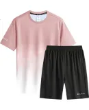BURUITE Fitness Clothing for Women, Spring And Summer Ice Silk Quick-Dry Short-Sleeve Sportswear Set, Basketball Equipment, Training Running T-Shirt