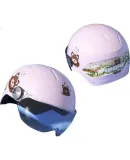Adandyish New National Standard 3C Certified Children's Helmet Class A Unisex Four-Season Lightweight Electric Motorcycle Roller Skating Safety Helmet 3C Children's Helmet Class A Pink