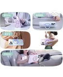 Baseus Pivot Case [Sanrio Collaboration - Cinnamoroll] for iPhone 16 Pro, Magnetic Adsorption Stand, Transparent Anti-drop Case in Lake Blue