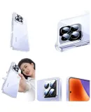 UGREEN [Environmentally Certified] Phone Case for Xiaomi 15, Protective Cover with Air Cushion Corners, Shockproof, Full Lens Protection, Ultra-Thin, Skin-Friendly, Transparent, Simple Design for Men And Women, Resistant to Yellowing