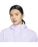 NIKE Women's Sports Jacket for Spring And Autumn, Hooded Casual Woven Outerwear DM6180-511, Light Purple, Size S