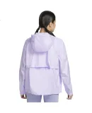 NIKE Women's Sports Jacket for Spring And Autumn, Hooded Casual Woven Coat DM6180-511 Light Purple XL