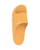 Huili Women's Slippers, Home Bathroom Non-Slip Slide Sandals, Comfortable Outdoor Wear-Resistant Beach Sandals, Yellow, Size 36-37