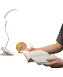 Du brand clip desk lamp dormitory college student study eye protection small desk lamp rechargeable LED reading night light bedroom bedside lamp