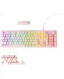 HP K500Y Mechanical Keyboard, Punk Steam Retro Style, Wired Gaming Keyboard for PUBG, Laptop Gaming, LOL, Office Use, Milk Tea Color with Square Caps And Knob
