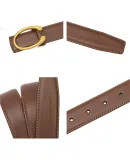 RED DRAGONFLY 2026 New Women's Cowhide Pin Buckle Belt, Trimmable Waistband, Trouser Belt, Birthday Gift for Wife, Comes with Gift Box