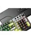 HP K110 Mechanical Feel Keyboard, Black-Gray Tri-Color, 98-Key Layout, Wired USB Gaming Laptop, 26-Key Anti-Ghosting