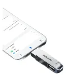 PHILIPS (PHILIPS) 32GB Type-C USB3.2 Dual Interface Phone Flash Drive, 61UT-D Metal Rotating, High-Speed Read/Write, Durable Business Office Study USB Drive