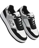 Huili Men's Sneakers, 2025 Autumn And Winter New Style Men's Air Force Sneakers, Versatile Sports Casual Shoes, Black White Gray, Size 39