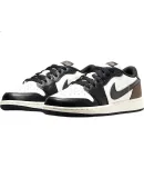 NIKE Basketball Shoes for Women, AJ Low-Top AIR JORDAN 1 Sneakers, CZ0858-102 White Black Brown, Size 38