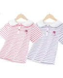 Disney Strawberry Bear Girls' Short-Sleeve T-Shirt, Summer Girls' Polo Shirt, Children's Cotton Top ZF39494-T1, Pink, Size 140