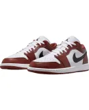 NIKE Men's Casual Shoes, Jordan AJ1 Sneakers, HF3148-102 Red And Black/red And White, Size 44.5