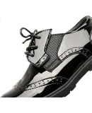 Aokang Boys' Leather Shoes, Spring 2026 New Black Stylish Fashionable British Style Performance School Shoes for Boys