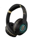 DISNEY Marvel Officially Licensed Wireless Bluetooth Headphones, Over-Ear ANC Active Noise Cancellation, Gaming Headset with Long Battery Life And Cool Light Effects, MR18 Black Iron Ma
