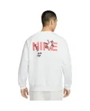NIKE Men's Sweatshirt, DF UV PRIMARY LS CREW Sportswear, HV8215-121, White, XL