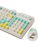 HP K360 Wired Keyboard, Mechanical Feel Ergonomic Design, for Office And Gaming, League of Legends, Esports Gaming Keyboard, Matcha Color, 98-Key Layout