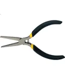 STANLEY Black Handle Mini Flat-Nose Pliers, Flat-Jaw Pliers, Flat-Nose Pliers, Non-Slip Pliers, 5 Inches, 84-122