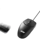 Acer Wired Mouse, Office Mouse, Symmetrical Mouse, Laptop Mouse, Computer Mouse, M117 with Mouse Pad, Black