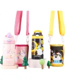 Contigo Kangdike Third Generation Little Inventor Children's Insulated Straw Water Bottle, 400ml, Unicorn Dream