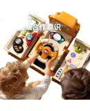 BABYMABO Infant And Children's Toy Simulated Steering Wheel Transformable Bus Birthday Gift for Boys Aged 1-3 Years, Educational Early Learning Toy