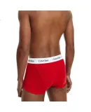 Calvin Klein Men's Underwear, CK Three-Pack Jacquard Cotton Anti-Chafing Low-Rise Boxer Briefs, Size S, Gift