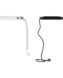 PHILIPS Aluminum Alloy Desktop Gaming Power Strip, PDU Cabinet Outlet, 6 Outlets with Thickened 1.5 Square Mm Cables, Dual Circuit Breaker, Dust-Proof Switch, Height Adjustable Desk Power Strip, Extendable Spring Cord Organizer