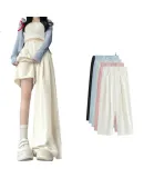 Langsha Naifu Women's Suit Pants Spring Autumn 2026 New High Waist Slimming Draped Casual Loose Versatile Yamamoto Wide-Leg Pants