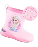 Disney Girls' All-Season Rain Boots, Waterproof Non-Slip Tall Rain Boots for Children And Young Girls SP21012 Ice Pink