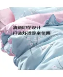 Yalu Bedding Set with Four Pieces: Bed Sheet And Duvet Cover for Single Student Dormitory, Brushed Bedding Set for Double Bed Home Use All Seasons Bedding Kit - Fenghua Xueyue