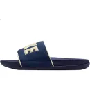 NIKE Men's Slippers, Slide Sandals, OFFCOURT Sneakers, BQ4639-409, Navy Blue/beige, Size 41