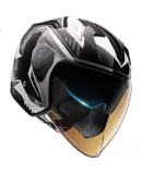 FOREVER 3C Certified Electric Motorcycle Helmet, Summer Sun Protection Breathable All-Season Unisex Warm Safety Helmet, High-End Electric Scooter Dual-Lens Half Helmet F277 Matte Black