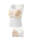 Guniangjia Women's New Vest Style [No Bra Needed], Camisole Integrated for Outer Wear Or Inner Layering, Beautiful Back Design with Chest Pads
