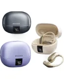 Lenovo Ecological Brand Yinengzhe Wireless Ear-Hook Bluetooth Headphones with LED Display, Bone Conduction Concept, Non-In Open-Style Sports Headphones with Long Battery Life And Directional Sound Transmission, Gift-Giving Purple