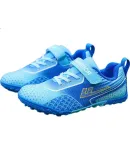Warrior Children's Soccer Shoes for Boys And Girls, Elementary And Middle School Students' Specialized Cleats Training Shoes WZ-B578T Blue Light Blue 39