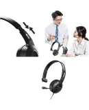 Lenovo (Lenovo) Headset Single-Ear Call Center Headphones for Telemarketing, Customer Service, Call Centers, Specialized for Mobile Phones, Computers, Landlines, Meetings, Office Use, Noise Reduction Type-C Model