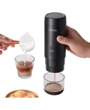 CLITON Portable Coffee Machine, Car-Mounted Wireless Mini Handheld Italian Espresso Semi-Automatic Coffee Maker for Home, Outdoor Camping Use