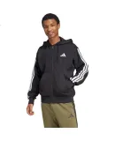 Adidas Men's Sportswear Series M 3S FL FZ HD Knitted Jacket JD1870 Black XL