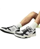 PEAK Taiji White Sneakers for Men, Autumn Wear-Resistant Height-Increasing Mesh Shoes, Soft-Soled Running Sports Casual Shoes DB520117