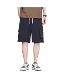 Yipintiancheng [Workwear Shorts] Summer Men's Lightweight Shorts, Loose-Fitting Versatile Casual Five-Point Pants, Men's Pocket Workwear Mid-Length Shorts