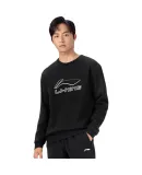 Li-Ning (LI-NING) Sports Sweatshirt, Fitness Round Neck Pullover Hoodless Sweatshirt, Simple Versatile Comfortable Casual Sportswear for Me