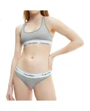Calvin Klein Women's Underwear, CK Bikini Triangle Panties for Women, F3787E020-Coconut Gray, XS