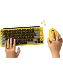 Logitech POP KEYS Enterprise Wireless Bluetooth Mechanical Keyboard Dual-Mode Connection Gaming Office 85-Key TTC Switch Customizable Emoticon Key - Thermal Yellow [Group Purchase Discount]