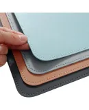 Maohe Leather Computer Desk Pad, Eco-Friendly Desk Mat, Office Desktop Pad, Study Writing Table Mat, Desk Cover, Black