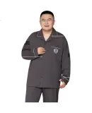 LangSha Plus Size Men's Pajamas Spring And Summer 100% Pure Cotton Big Guy 300 Jin Can Wear Fat Man Cardigan Home Wear Set